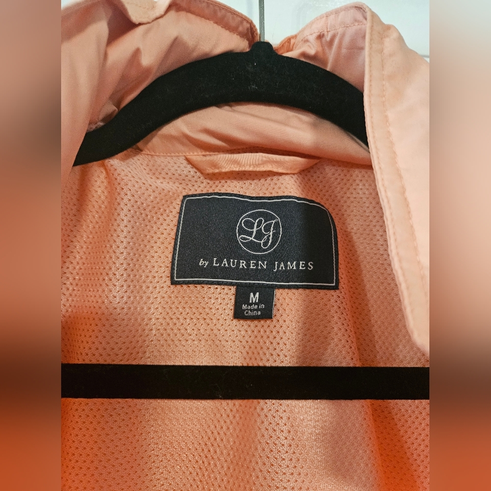 Lauren James M Women's Two-Tone Orange Rain Jacket - Picture 2 of 9